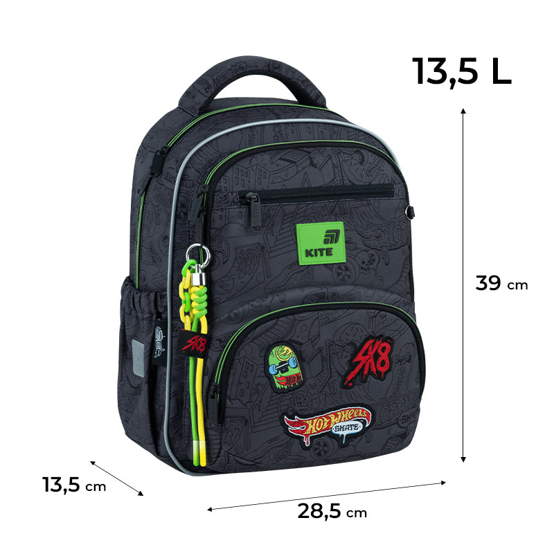 Шкільний набір Kite Education Hot Wheels SET_HW26-773M (рюкзак, пенал, сумка)