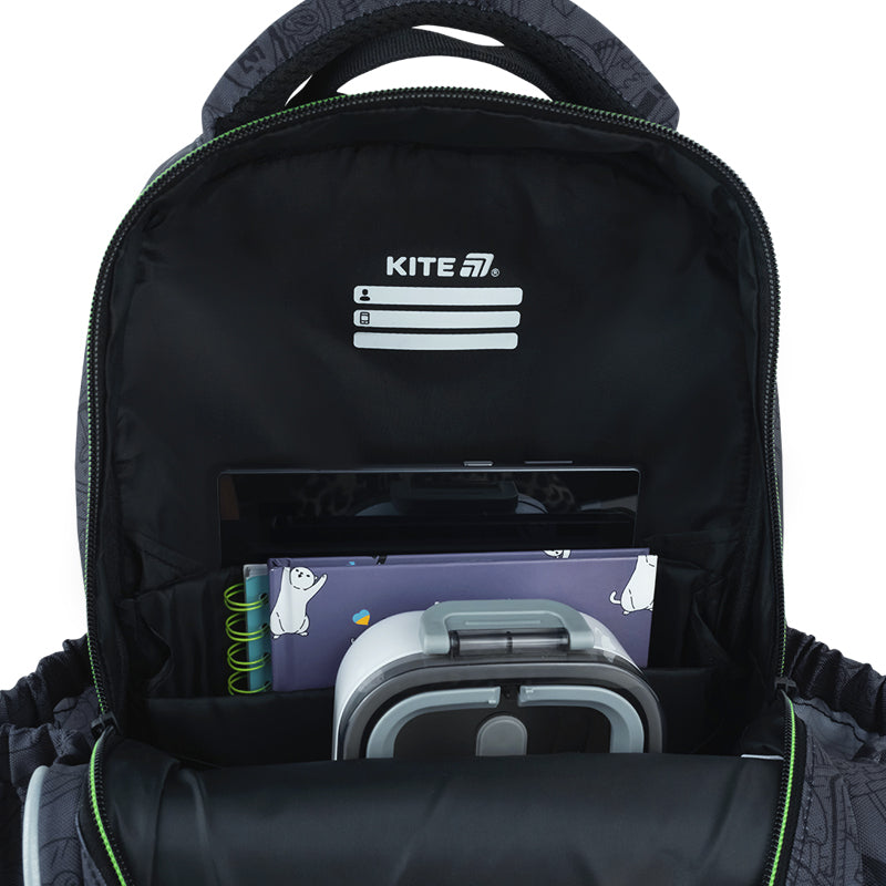 Шкільний набір Kite Education Hot Wheels SET_HW26-773M (рюкзак, пенал, сумка)