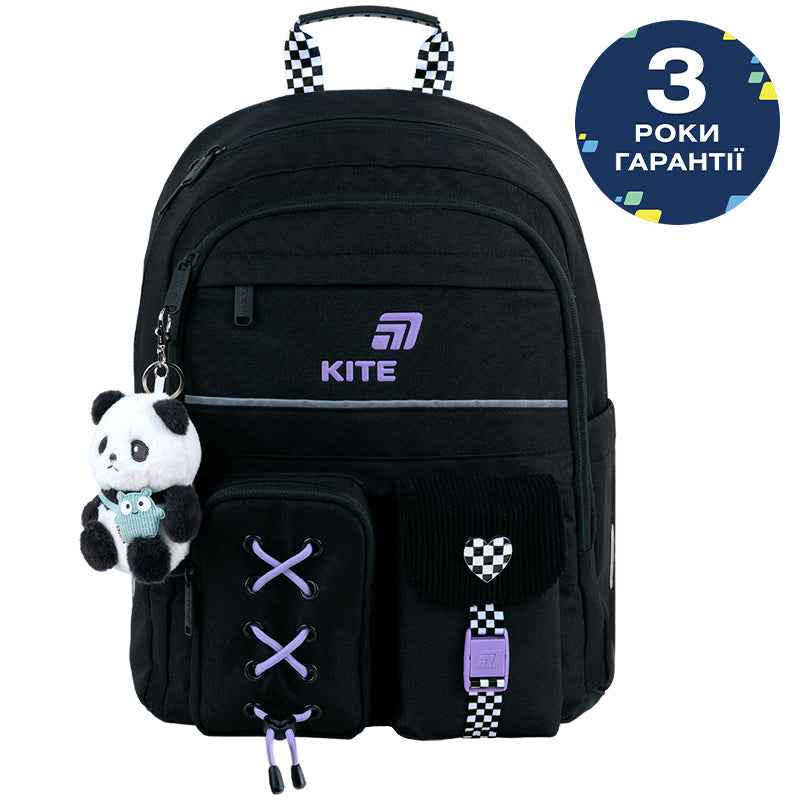 Школьный набор Kite Education Panda Love SET_K26-584M-2 (рюкзак, пенал, сумка)