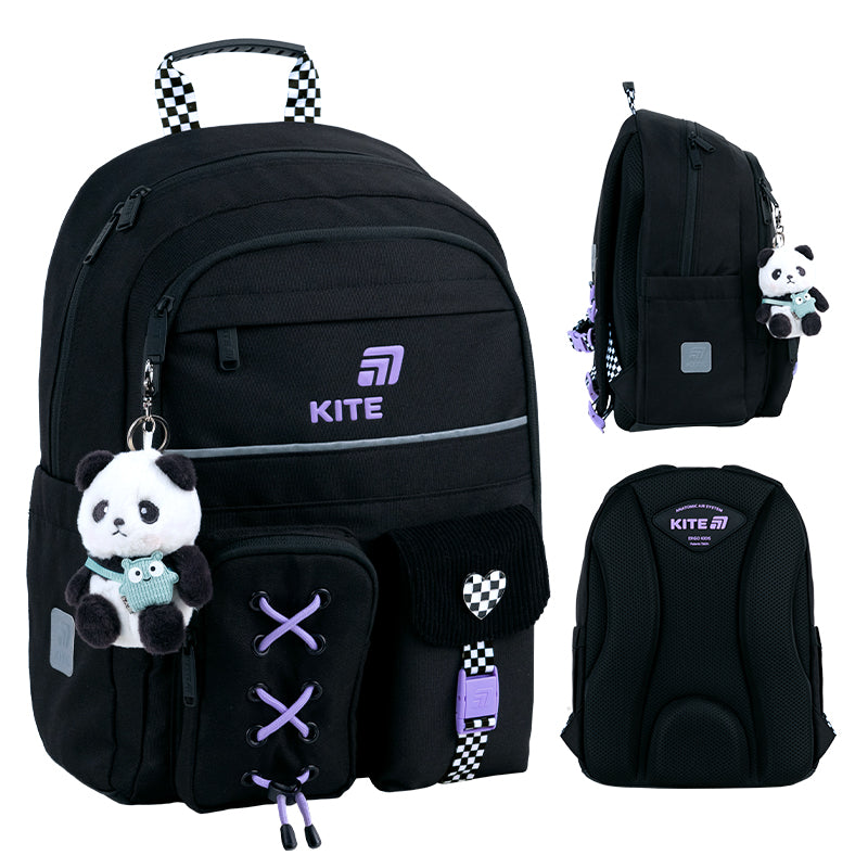 Школьный набор Kite Education Panda Love SET_K26-584M-2 (рюкзак, пенал, сумка)