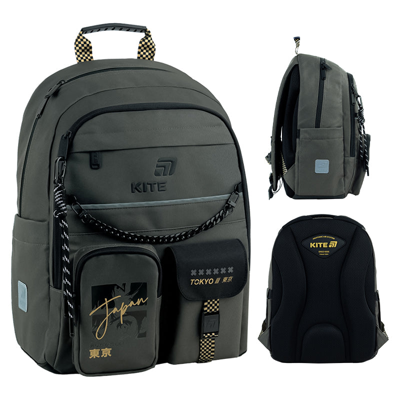 Школьный набор Kite Education Tokyo Vibe SET_K26-584M-4 (рюкзак, пенал, сумка)