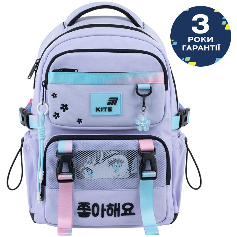 Шкільний набір Kite Education Sakura SET_K26-1022M-1 (рюкзак, пенал, сумка)
