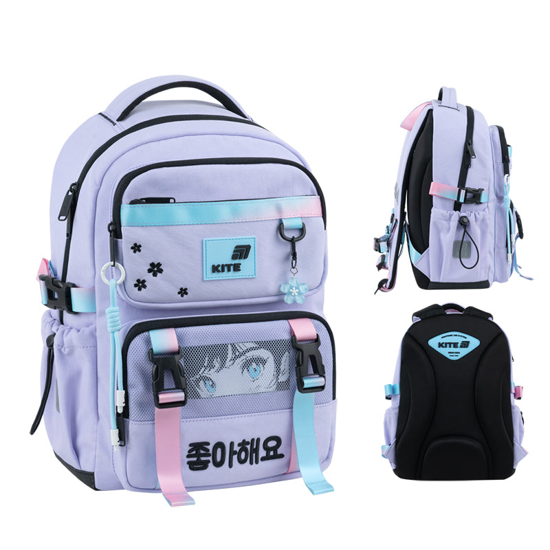 Шкільний набір Kite Education Sakura SET_K26-1022M-1 (рюкзак, пенал, сумка)