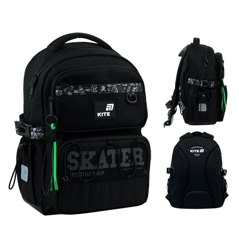 Шкільний набір Kite Education Skater SET_K26-1022M-2 (рюкзак, пенал, сумка)