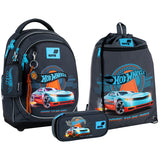 Шкільний набір Kite Education Hot Wheels SET_HW26-724S (рюкзак, пенал, сумка)