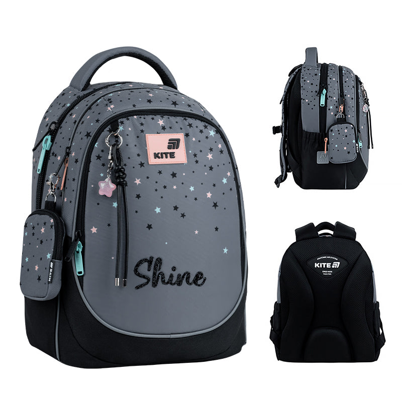 Школьный набор Kite Education Shine SET_K26-700M-2 (рюкзак, пенал, сумка)