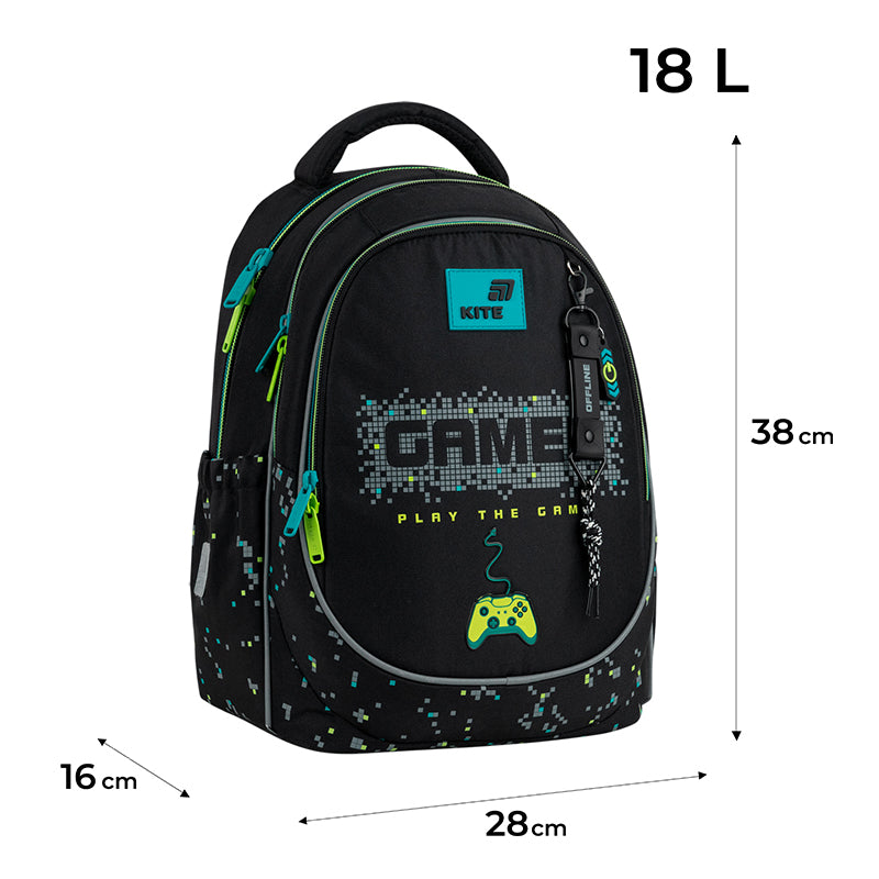 Шкільний набір Kite Education Play the Game SET_K26-700M-4 (рюкзак, пенал, сумка)