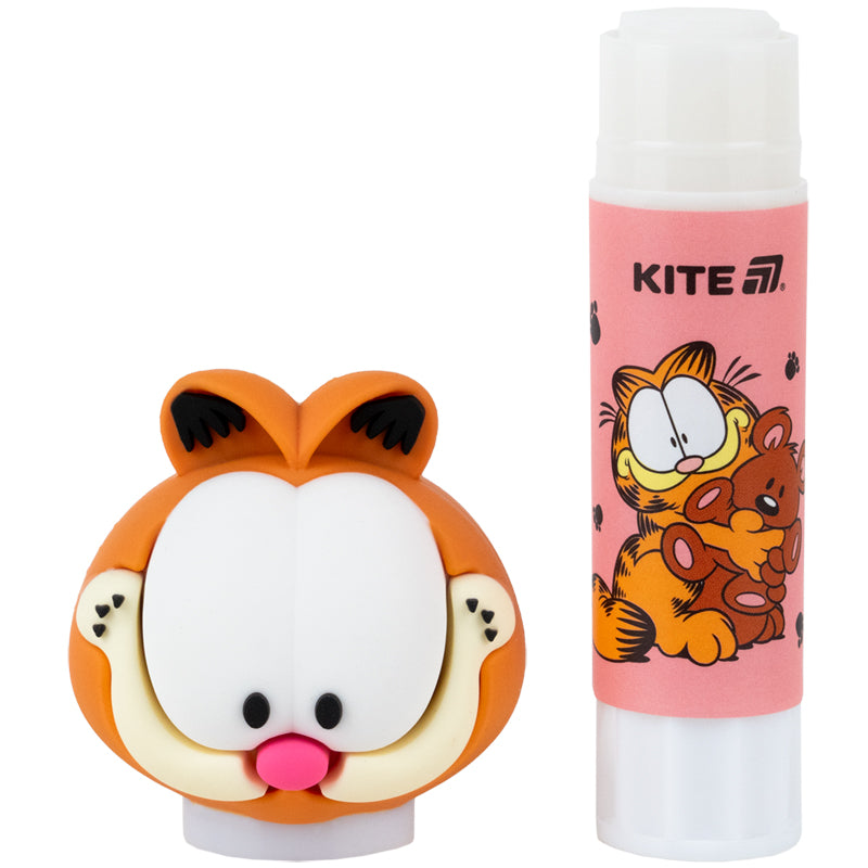 Клей-карандаш PVP Kite Garfield GF26-131, с фигурным колпачком