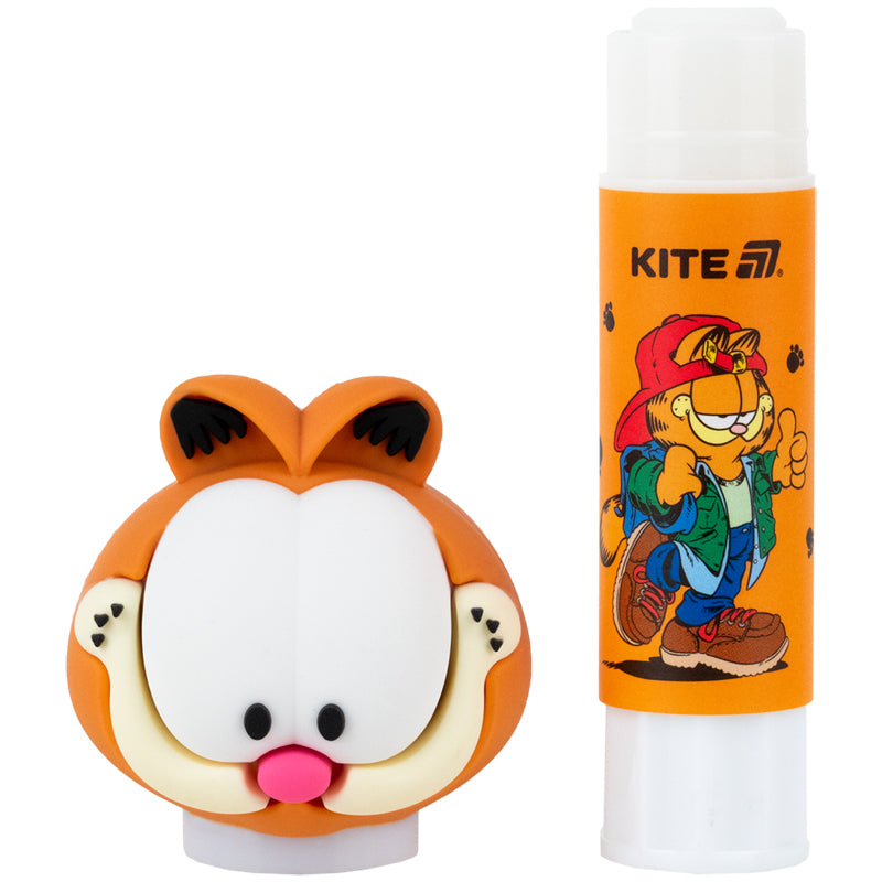 Клей-карандаш PVP Kite Garfield GF26-131, с фигурным колпачком