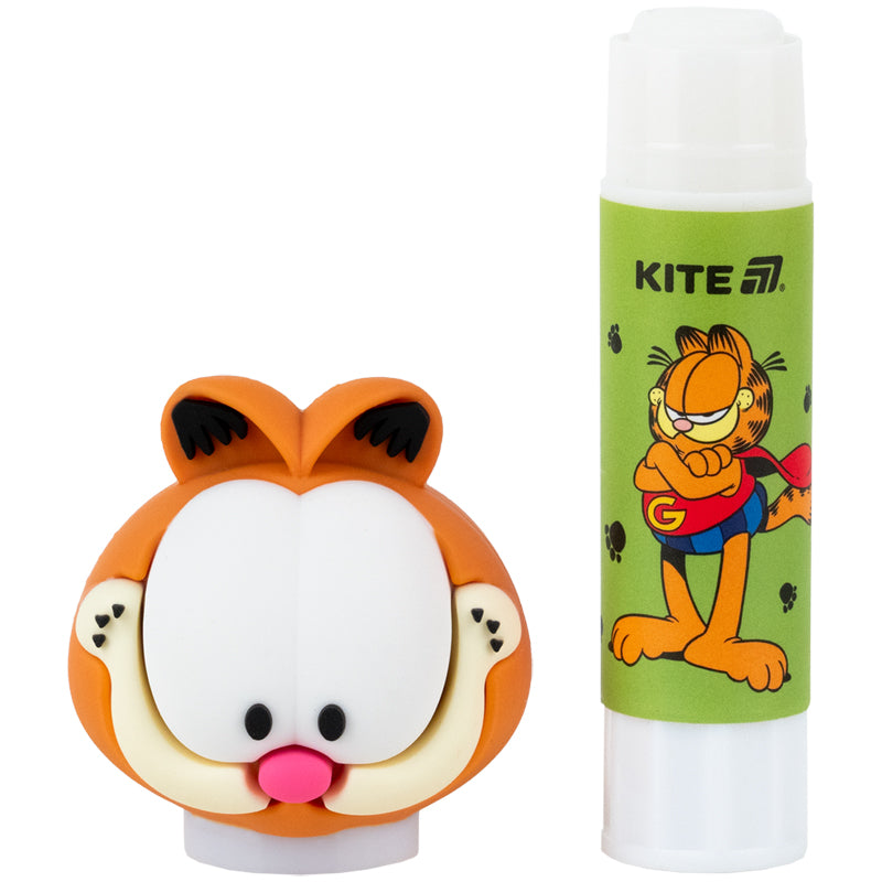 Клей-карандаш PVP Kite Garfield GF26-131, с фигурным колпачком