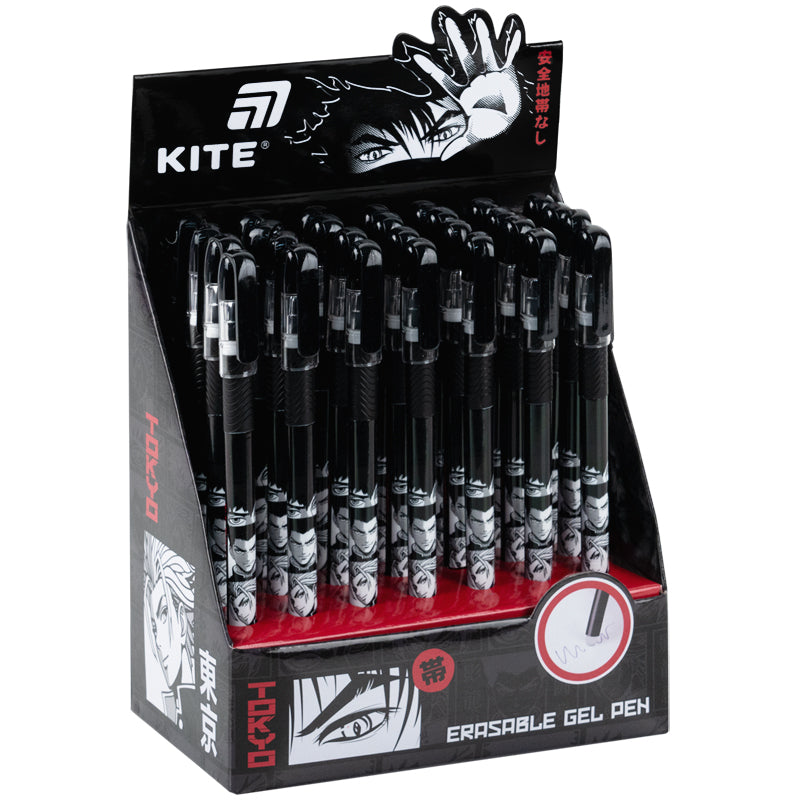 Ручка гелева "пиши-стирай" Kite Tokyo K26-068-2, синя