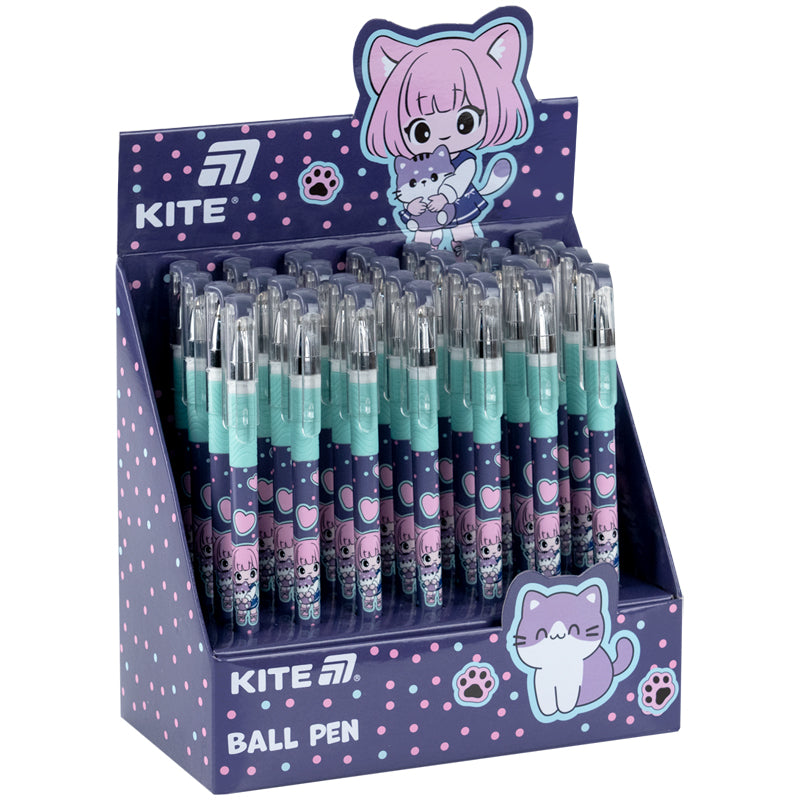 Ручка кулькова Kite Be Friends K26-032-1, синя