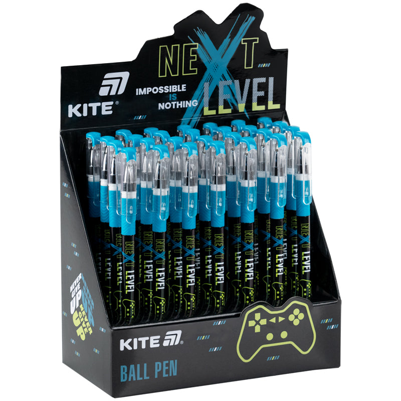 Ручка кулькова Kite Next Level K26-032-2, синя