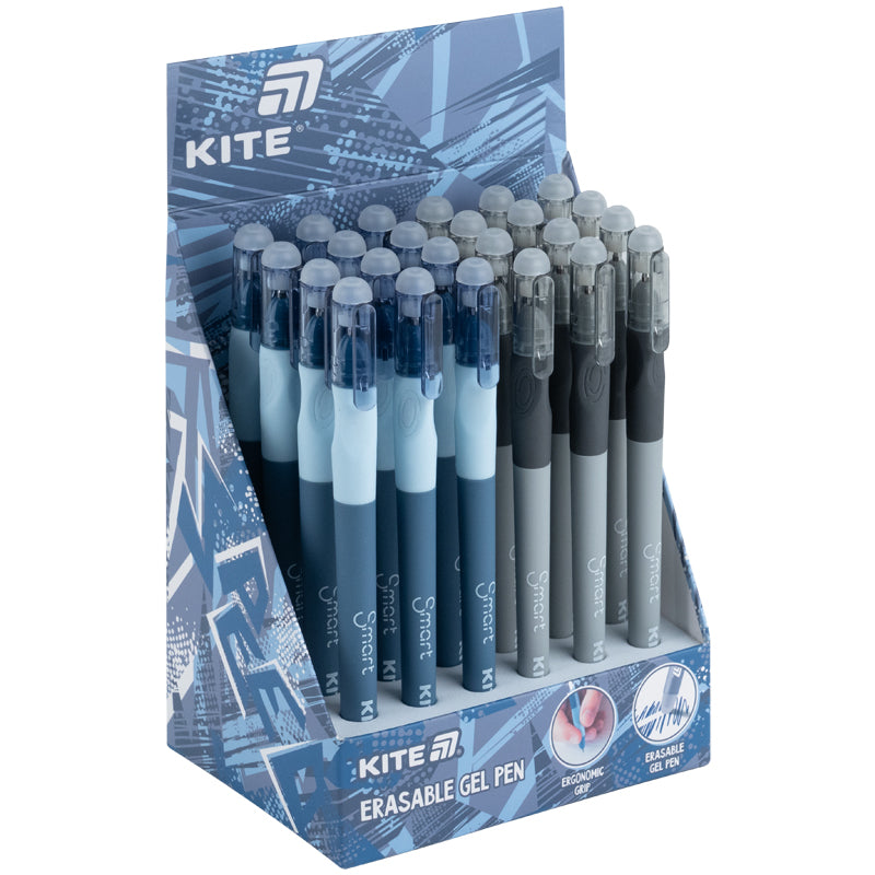 Ручка гелева "пиши-стирай" Kite Smart K26-098-4, синя
