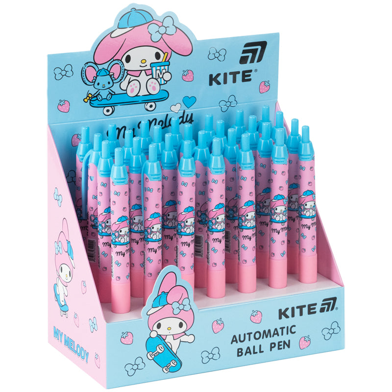 Ручка кулькова автоматична Kite My Melody HK26-039-2, синя