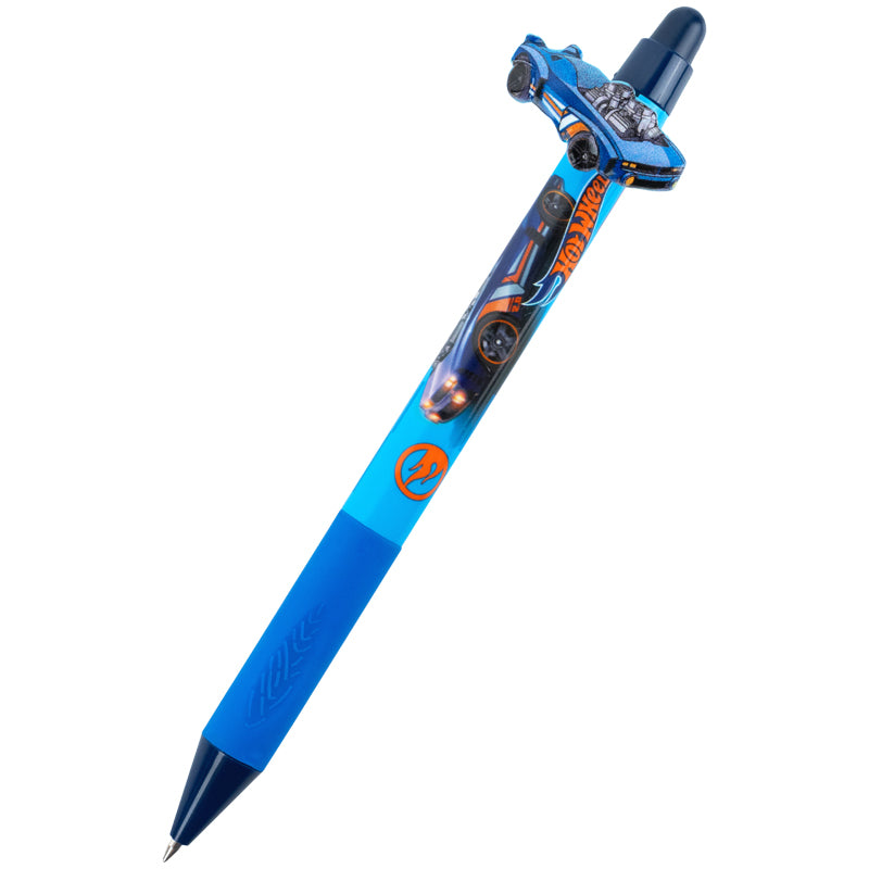 Ручка шариковая автоматическая Kite Hot Wheels HW26-393, синяя
