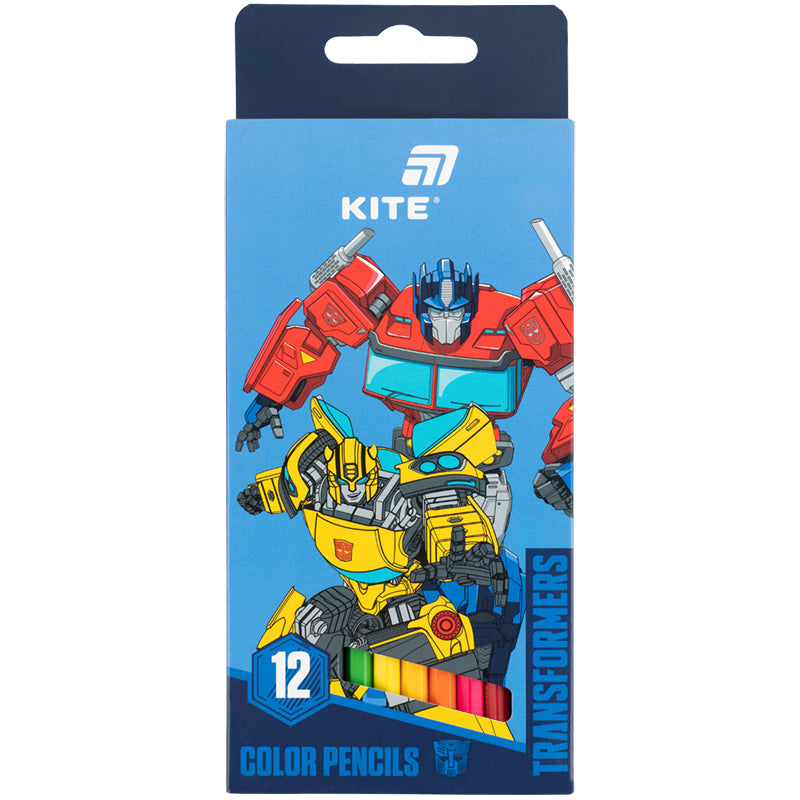 Карандаши цветные Kite Transformers TF26-051, 12 шт.- купить в