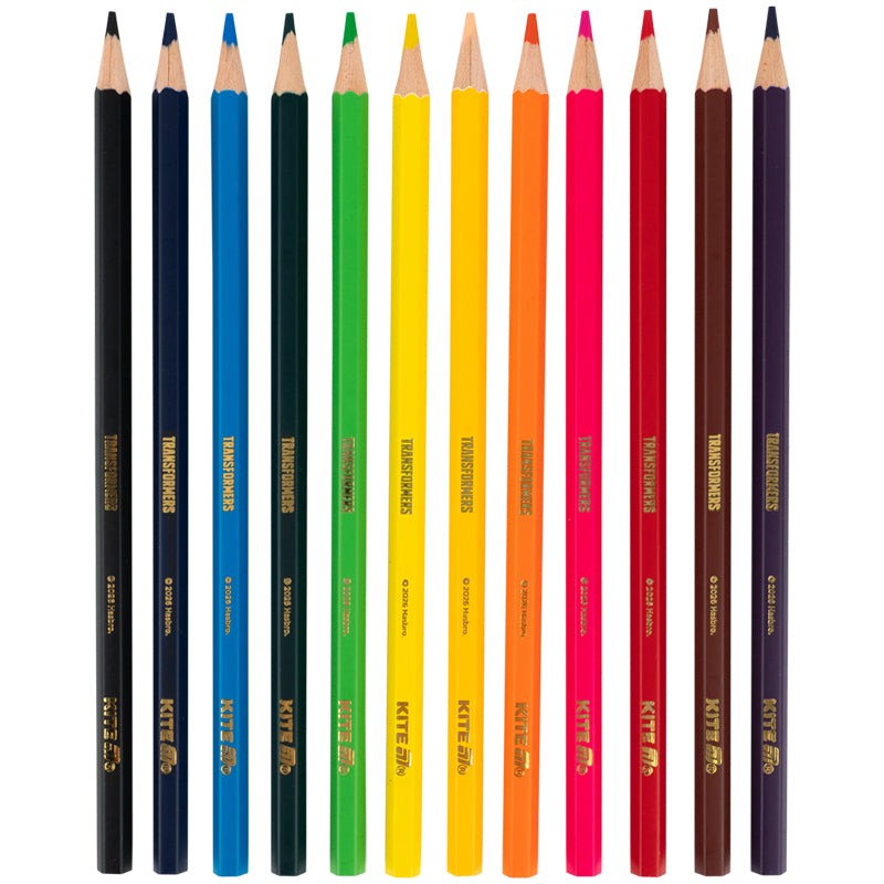 Олівці кольорові Kite Transformers TF26-051, 12 шт.