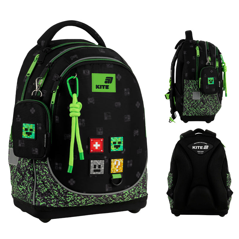 Шкільний набір Kite Education Pixel SET_K26-724S-4 (рюкзак, пенал, сумка)