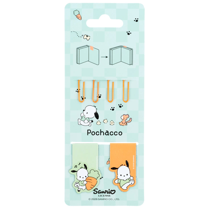 Набор магнитных закладок с фигурными скрепками Kite Pochacco PC26-495