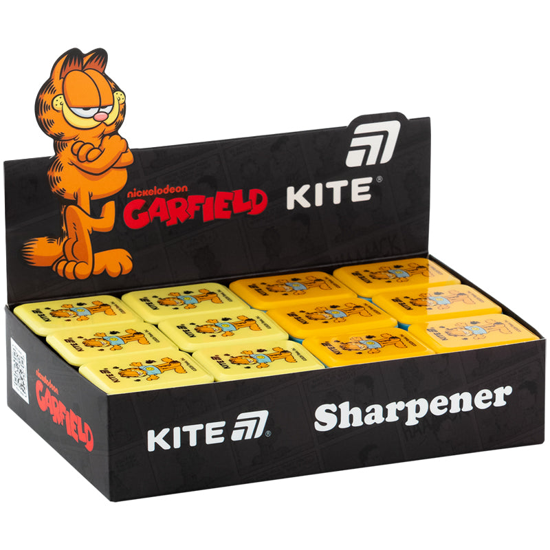 Точилка с контейнером прямоугольная Kite Garfield GF26-116