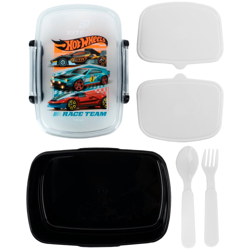 Ланчбокс с наполнением  Kite Hot Wheels,  HW26-181, 750 мл