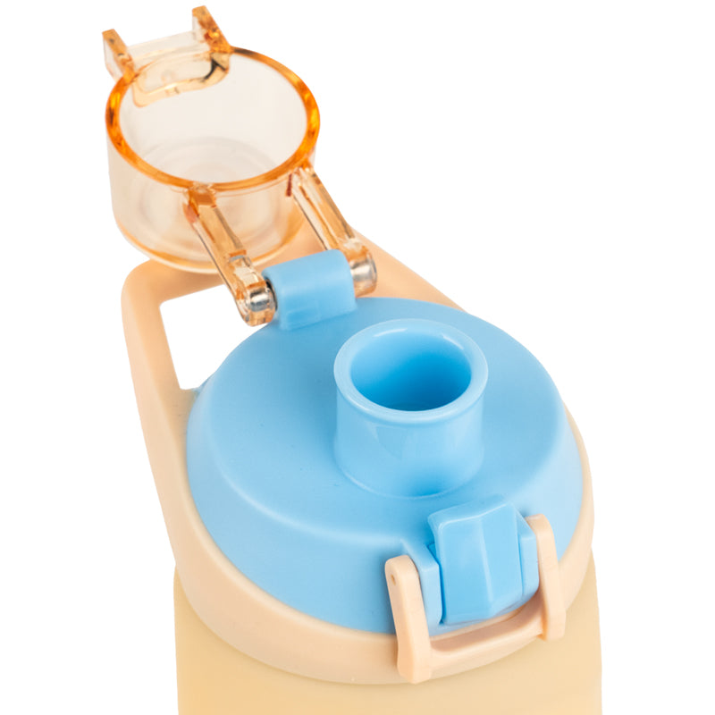 Пляшечка для води Kite K26-1200-1, 760 мл, бежево-синя