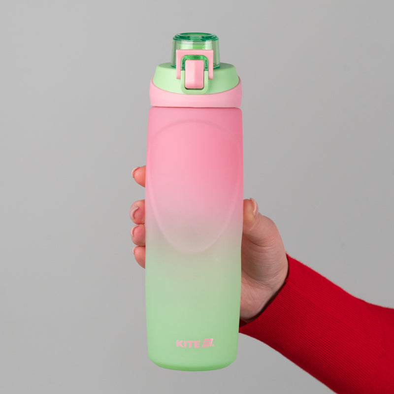 Пляшечка для води Kite K26-1200-2, 760 мл, рожево-салатова