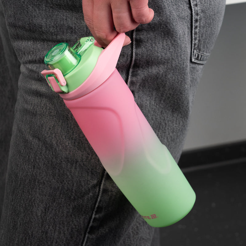 Пляшечка для води Kite K26-1200-2, 760 мл, рожево-салатова