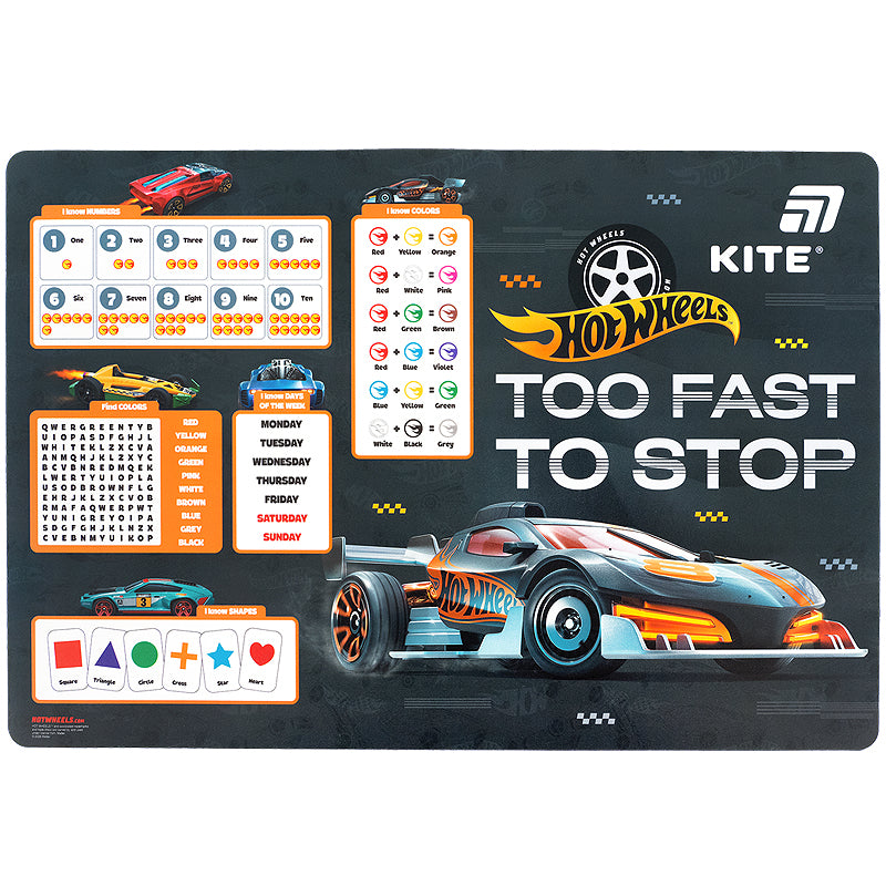 Настольная подкладка Kite Hot Wheels HW26-207-1- купить в Украине