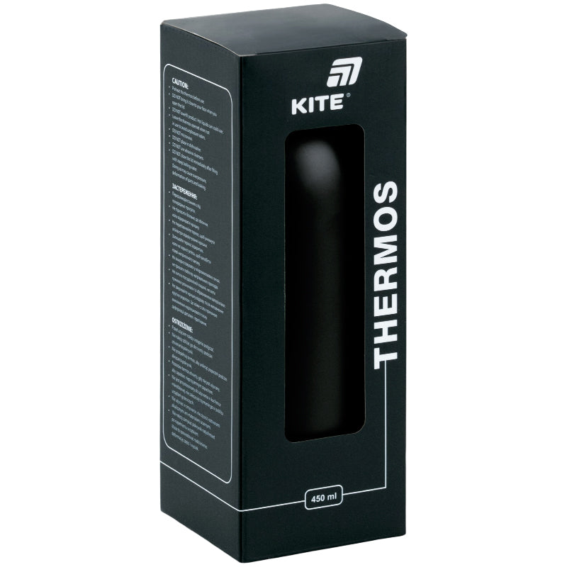 Термос Kite K26-1208-3, 450 мл, черный