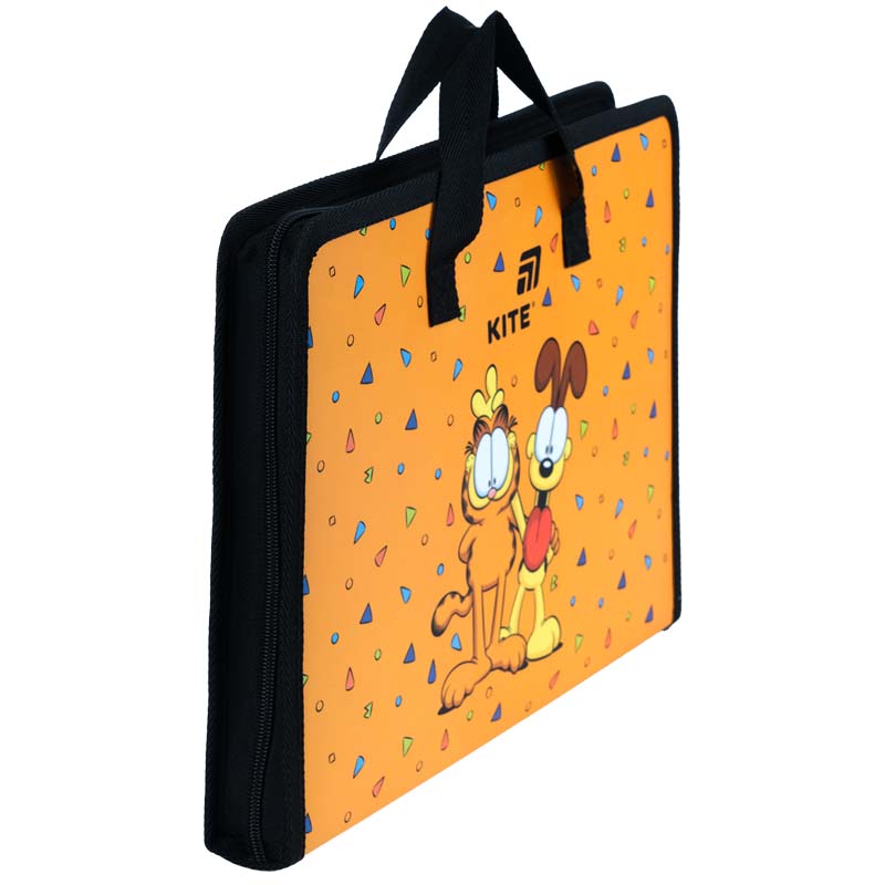 Папка-портфель на молнии Kite Garfield GF26-202, 1 отделение, A4