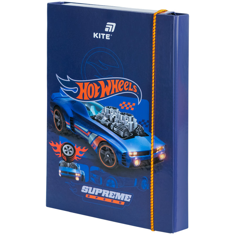 Папка для тетрадей на резинке Kite Hot Wheels HW26-210, картон