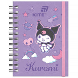 Блокнот на спіралі Kite Kuromi HK26-229, А6, 80 аркушів, клітинка
