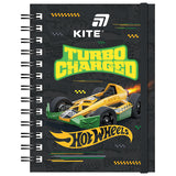 Блокнот на спіралі Kite Hot Wheels HW26-229, А6, 80 аркушів, клітинка
