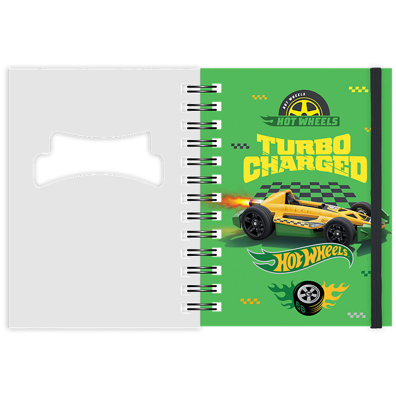 Блокнот на спіралі Kite Hot Wheels HW26-229, А6, 80 аркушів, клітинка