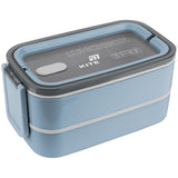 Ланчбокс подвійний з наповненням Kite K26-183-3, 1400 мл, синій