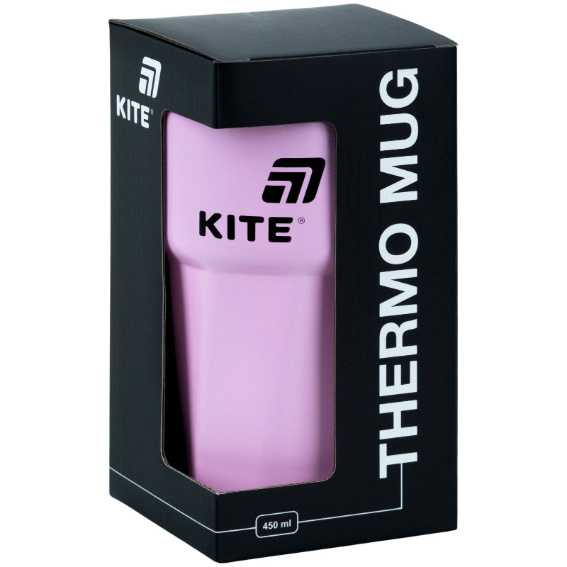 Термокружка Kite K26-1220-3, 450 мл, розовая