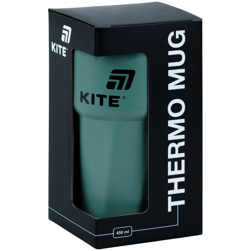 Термокружка Kite K26-1220-3, 450 мл, зеленая