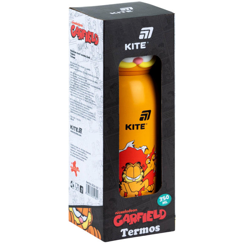 Термос з фігурною кришкою Kite Garfield GF26-1267, 350 мл