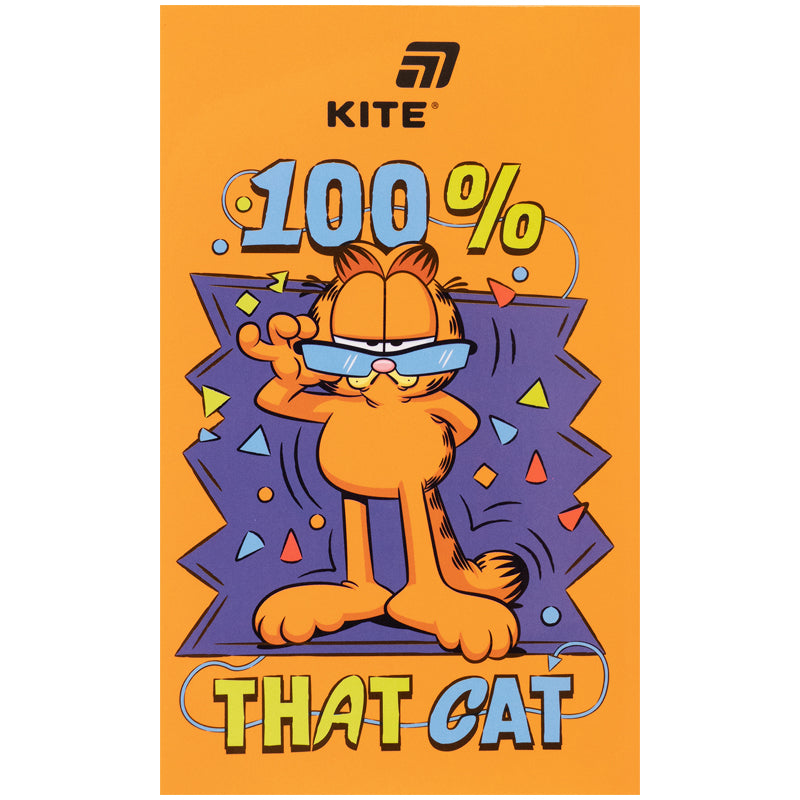 Блокнот-планшет Kite Garfield GF26-195, A6, 50 аркушів, нелінований