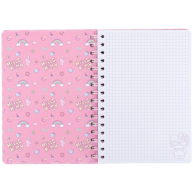 Блокнот на спирали Kite Hello Kitty HK26-190-1, A5, 80 листов, клетка