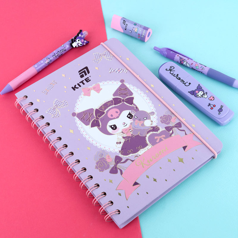 Блокнот на спирали Kite Kuromi HK26-190-2, A5, 80 листов, клетка