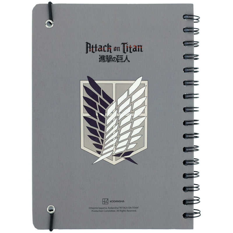 Блокнот на спирали Kite Attack on Titan AT26-190, A5, 80 листов, клетка
