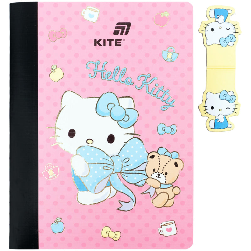 Блокнот с магнитной закладкой Kite Hello Kitty HK26-192-1, А5, 60 листов, клетка