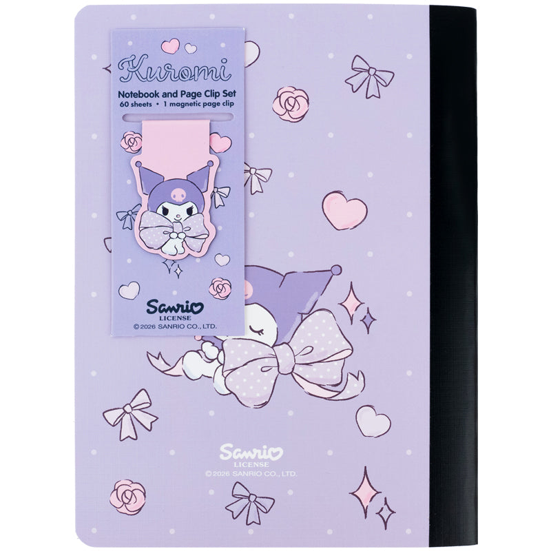 Блокнот с магнитной закладкой Kite Kuromi HK26-192-2, А5, 60 листов, клетка