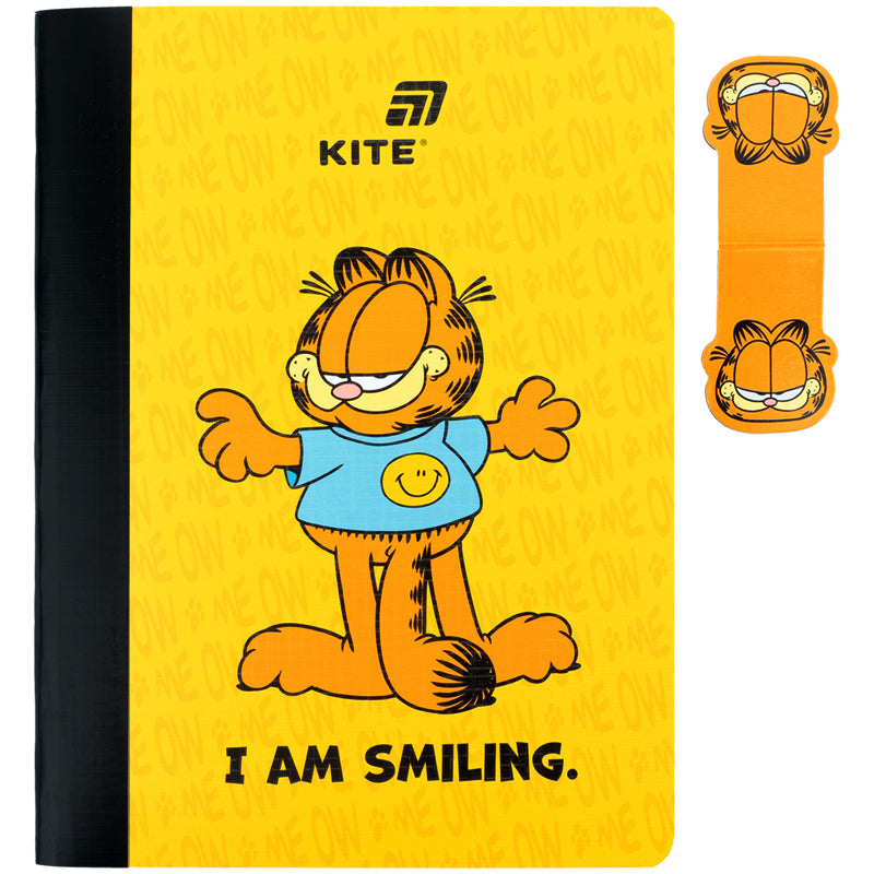 Блокнот с магнитной закладкой Kite Garfield GF26-192, А5, 60 листов, клетка