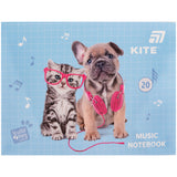 Зошит для нот Kite Studio Pets, А5, 20 аркушів