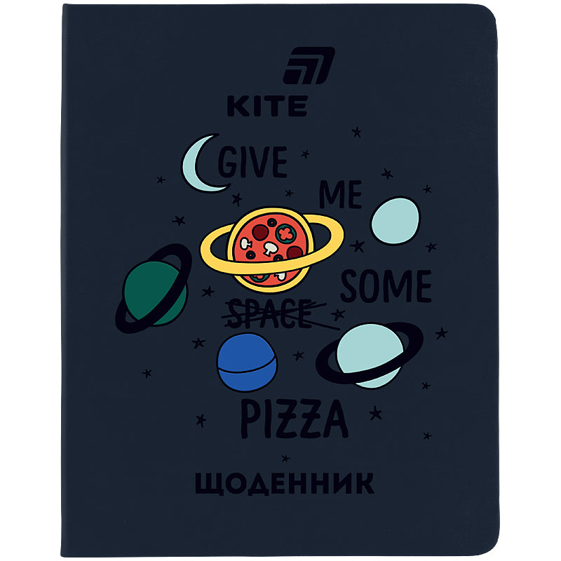 Щоденник шкільний Kite Pizza K26-264-2, тверда обкладинка, PU