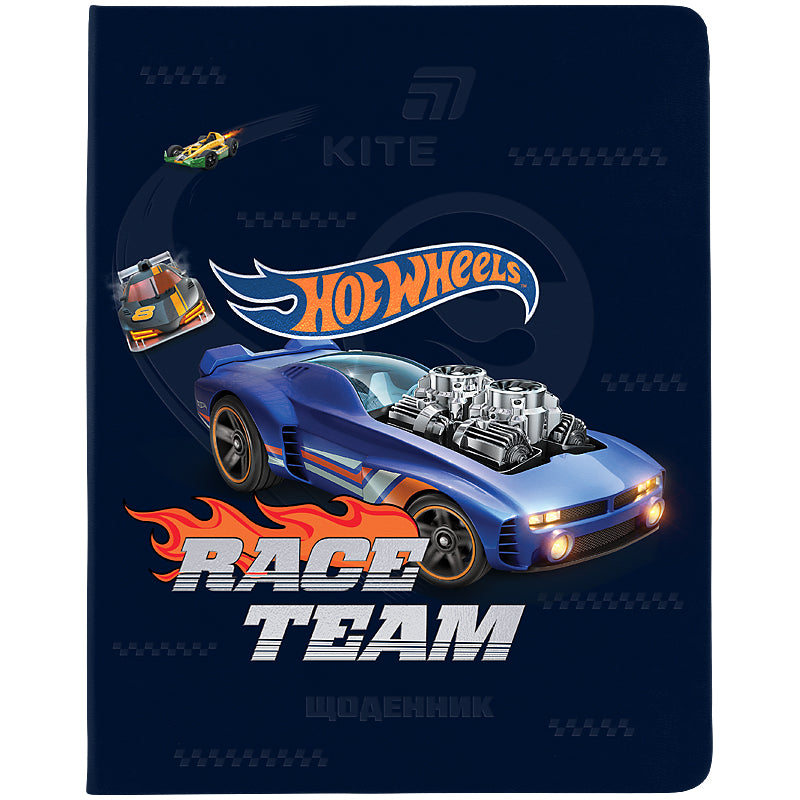 Щоденник шкільний Kite Hot Wheels HW26-283, м'яка обкладинка, PU